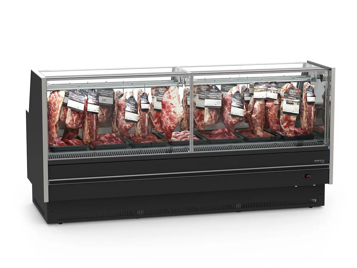 Expositor para Açougue Premium com Vidro Reto Refrimate