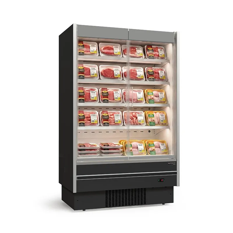 Expositor Vertical Extra Frio com Máquina Acoplada Refrimate — 2 Portas