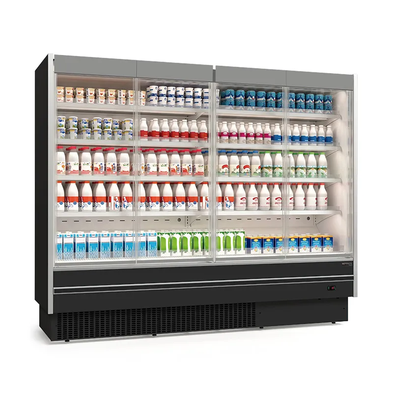 Expositor Vertical para Resfriados com Máquina Acoplada Refrimate — 4 Portas