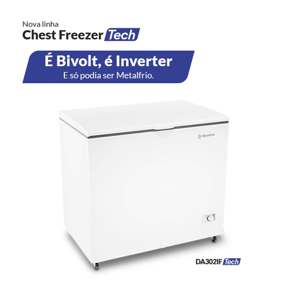 Freezer e Refrigerador Horizontal Dupla Ação Metalfrio 293 L