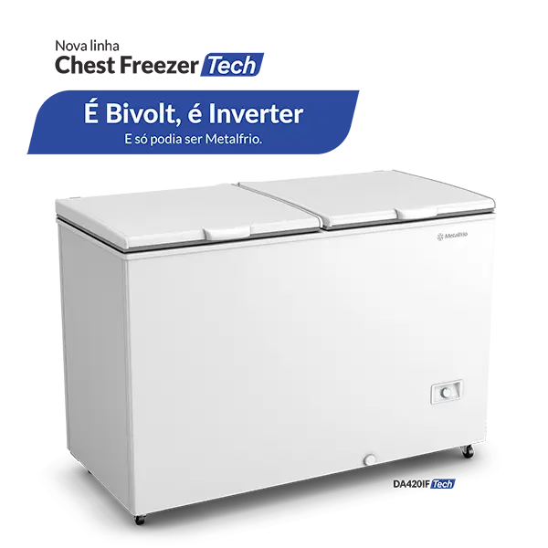 Freezer e Refrigerador Horizontal Dupla Ação Metalfrio 419 L