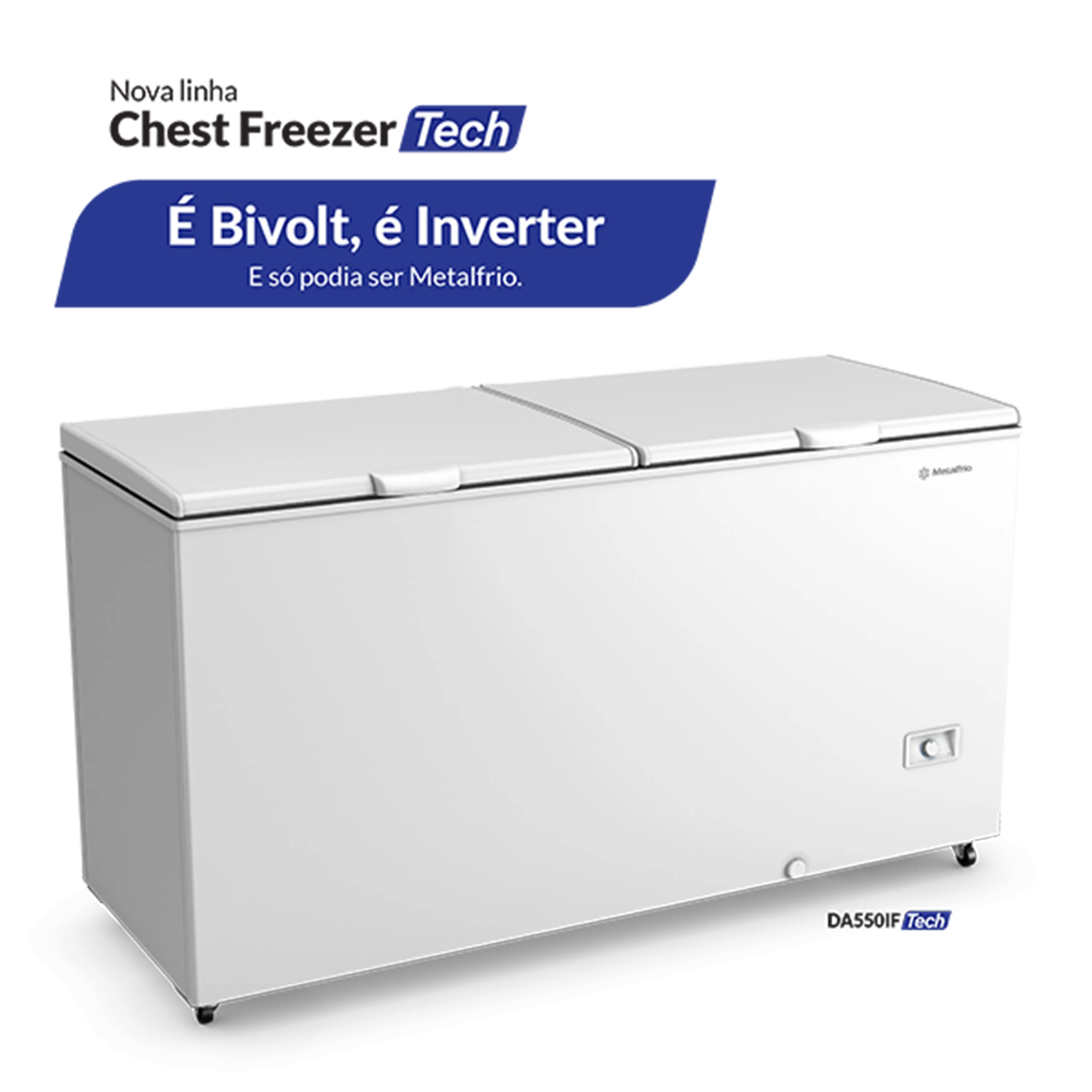 Freezer e Refrigerador Horizontal Dupla Ação Metalfrio 546 L