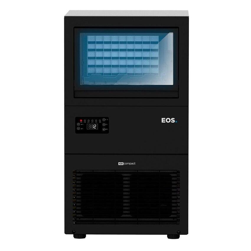 MAQUINA DE GELO 45KG PRETA EOS ICE COMPACT EMG45 220V *produto de mostruário